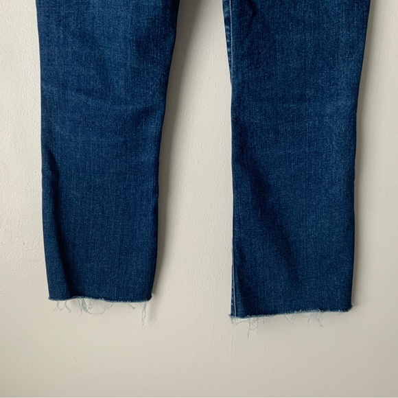 MOTHER Jeans The Hustler Ankle Fray in Night Clubbing Blue Size 24 - Picture 10 of 16